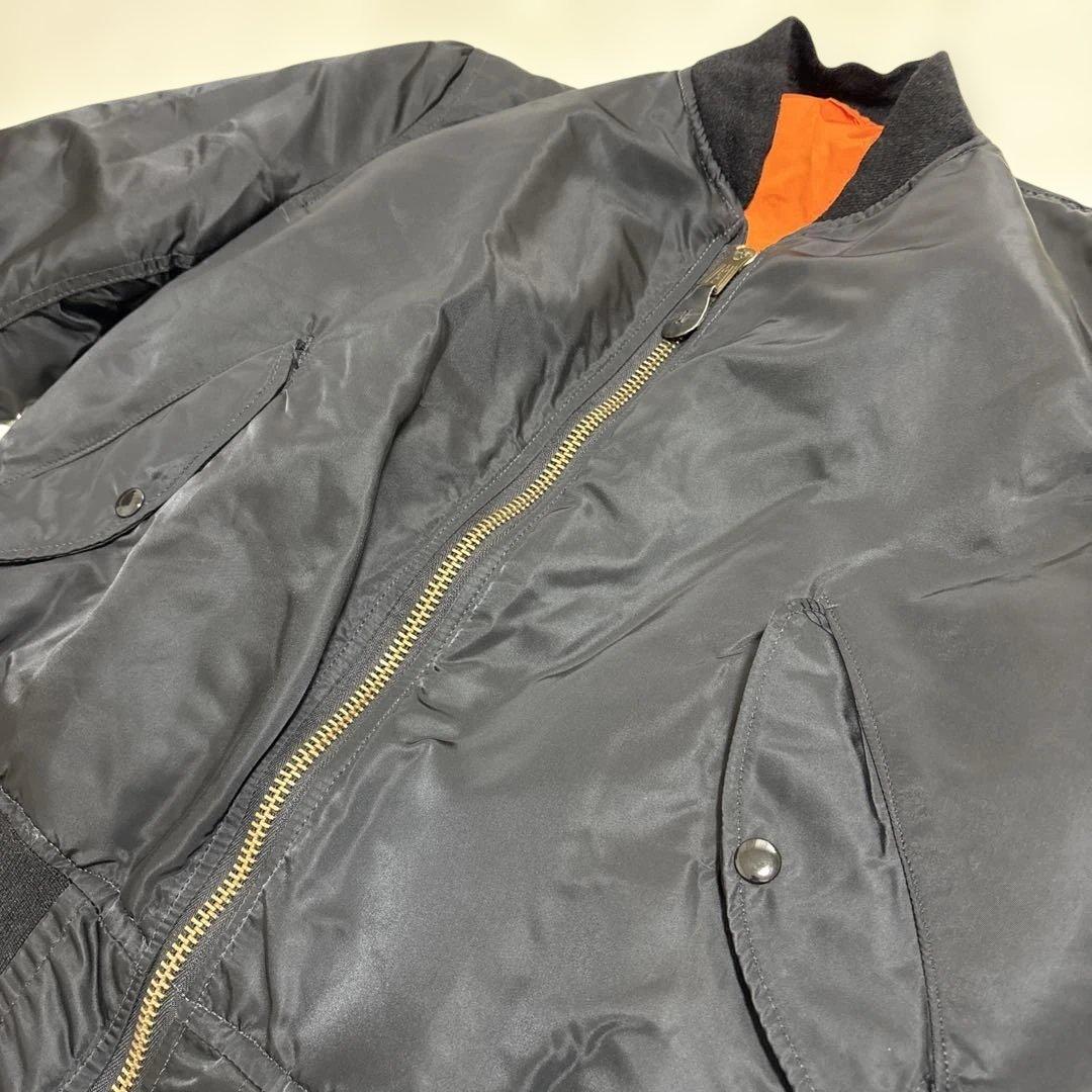 USA製 ALPHA MA-1 希少ブラック　 IDEAL フライトジャケット