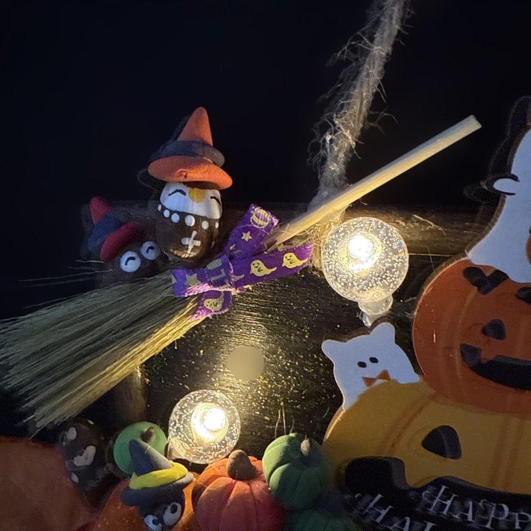 どんぐりアート♡Halloweenオブジェ＆タペストリーHalloweenリース
