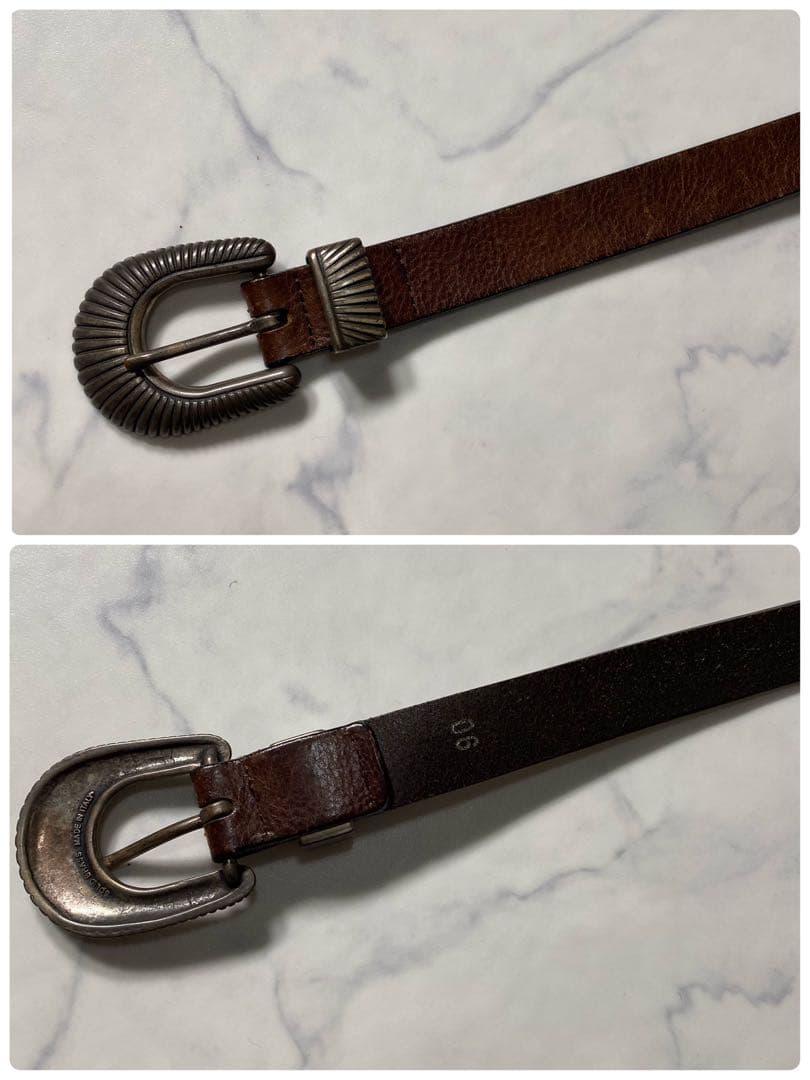 【良品】WILLIAM　ウエスタンベルト　 ビームス エフコラボ　レザー　別注