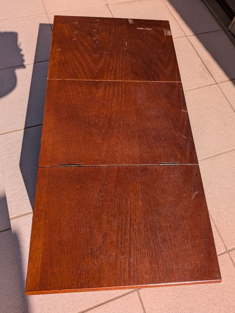 （送料無料）文机　折りたたみ　アンティーク　レトロ　家具　和　3段引き出し