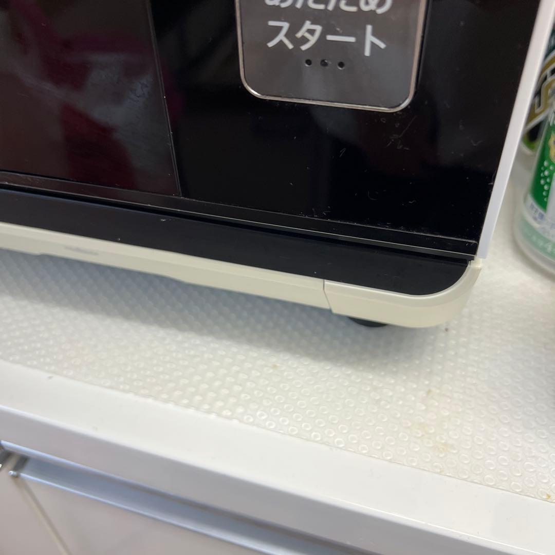 ホワイトキッチンカウンター カップボード　炊飯器収納付き