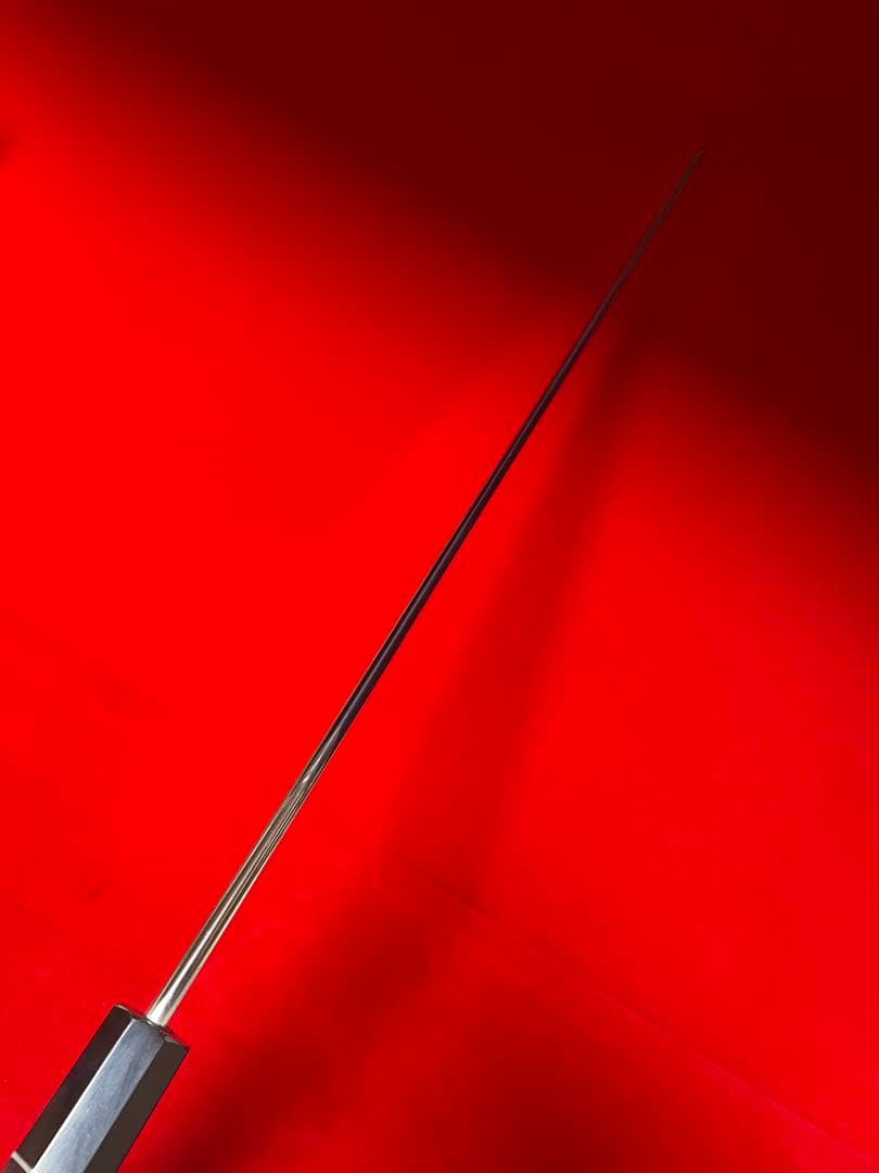 包丁　剣型切付　尺ニ　鏡面仕上げ　鬼反り　切味抜群　箱付　未使用品