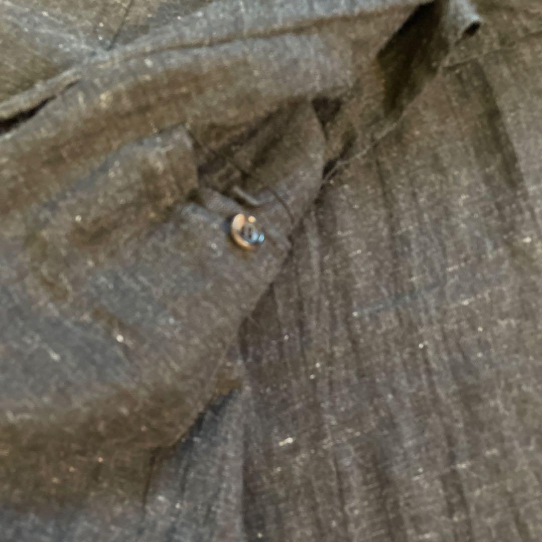 コムデギャルソンオム　麻100%のフライフロントコート