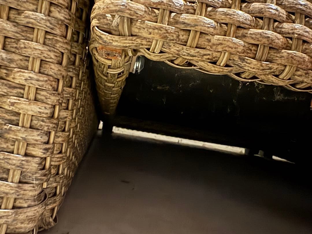 1月中取引希望　IKEA 屋外ソファ　ベージュ ラタン製 3人掛けソファ