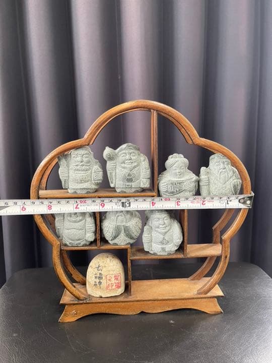 【ヤマモ】ミニ七福神(御影石)