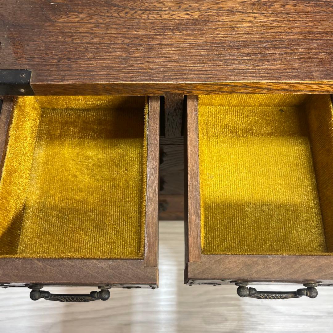 特大サイズ　和製アンティーク　木製和箪笥　小物入れ