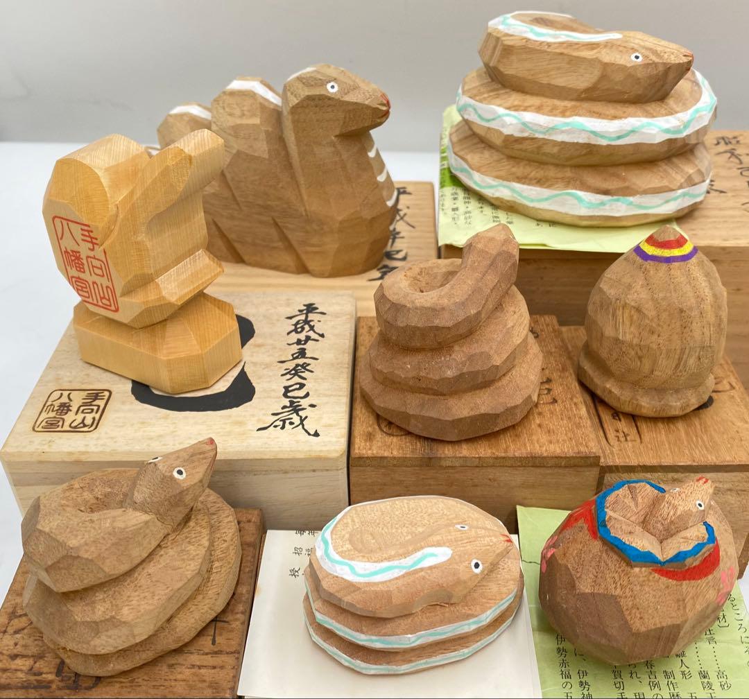専用　奈良一刀彫り まとめ売り 干支 78体 共箱