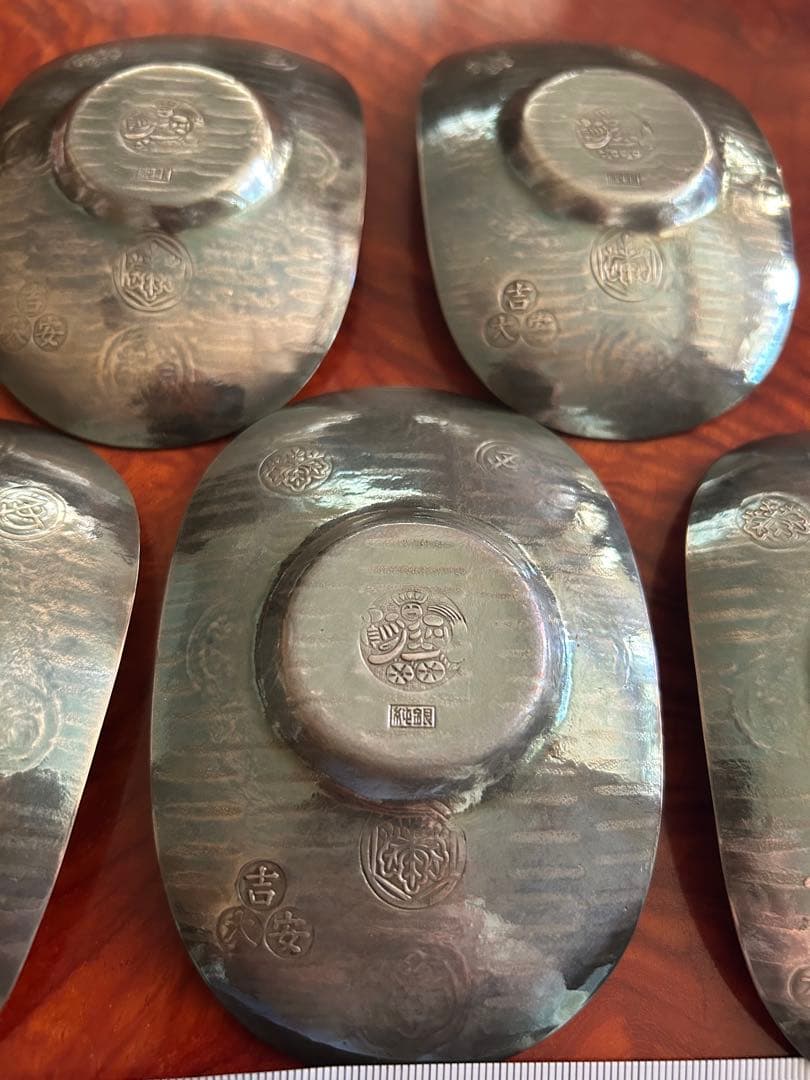 純銀製茶道具 5枚セット