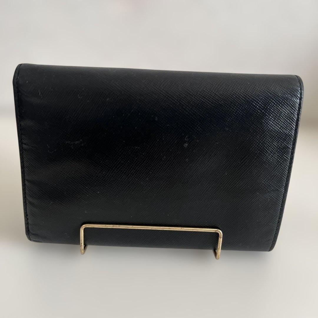 【正規品】プラダ　PRADA 折財布　黒