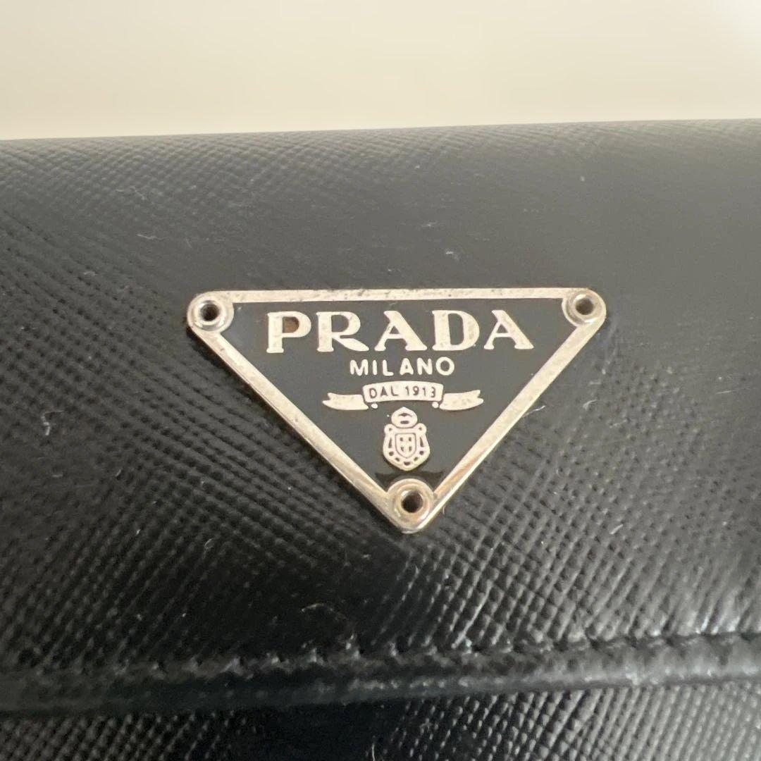 【正規品】プラダ　PRADA 折財布　黒