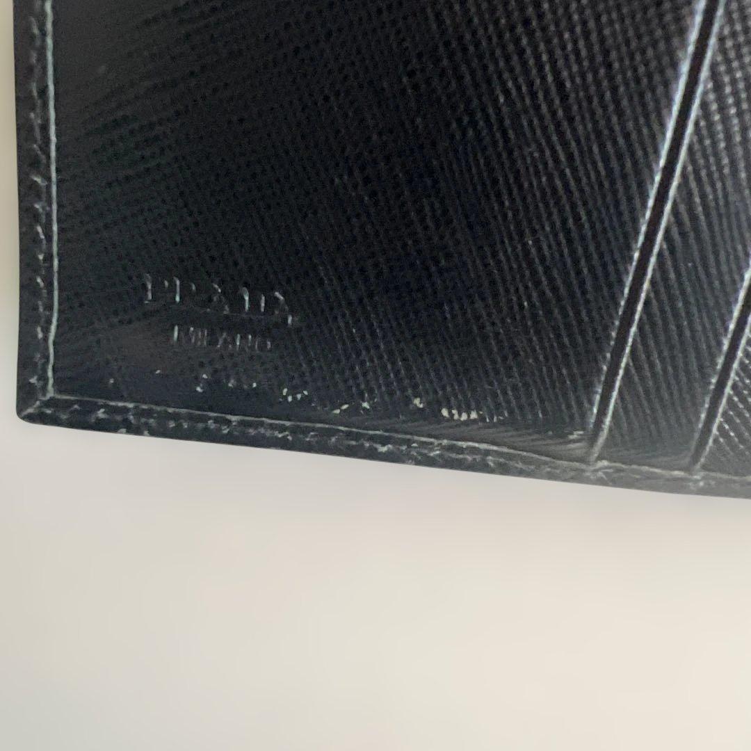 【正規品】プラダ　PRADA 折財布　黒