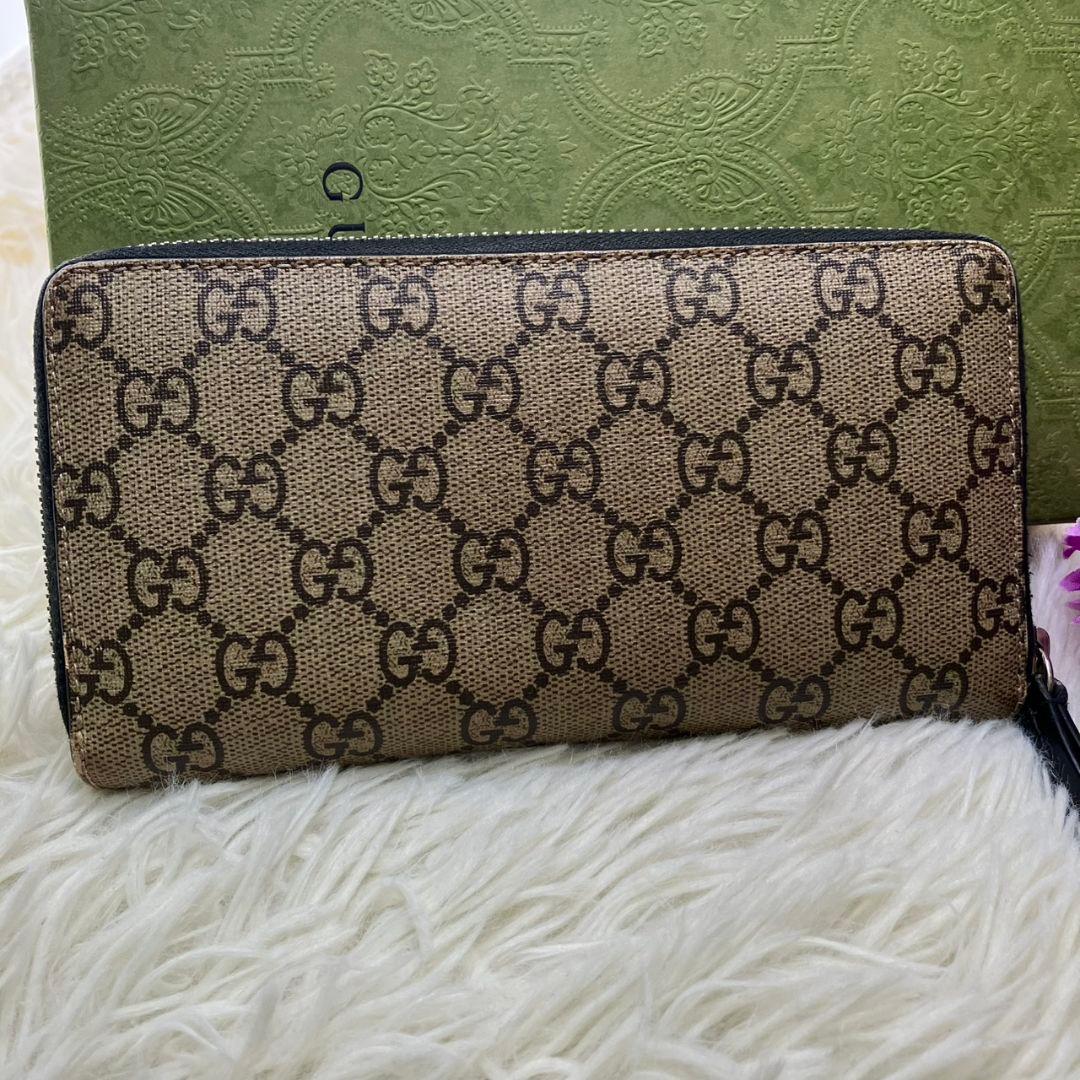 未使用級✨グッチ　長財布　ラウンドファスナー 虎　タイガー　メンズ