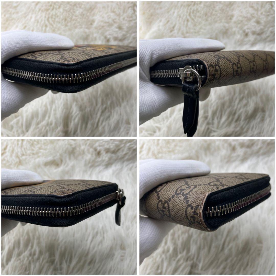 未使用級✨グッチ　長財布　ラウンドファスナー 虎　タイガー　メンズ