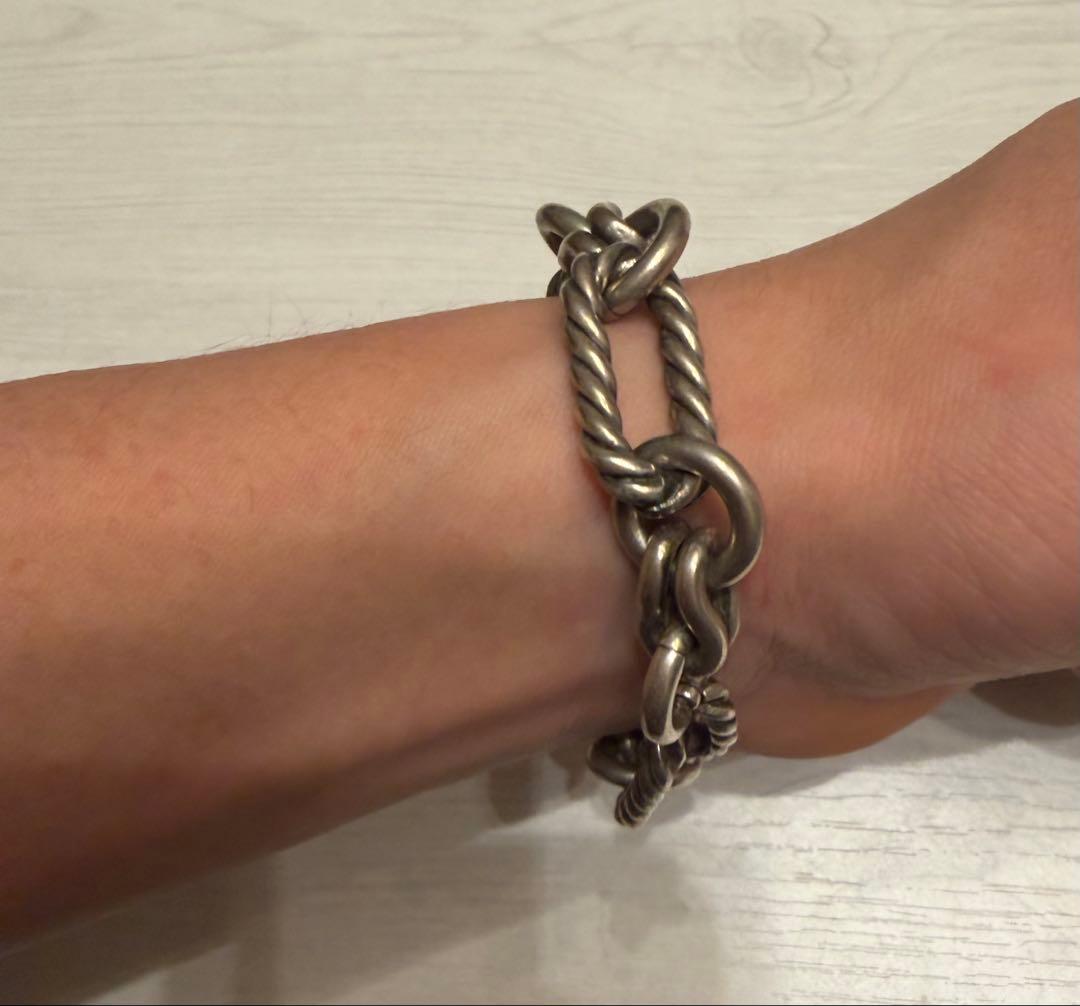 vintage gucci ロープブレスレット グッチ シルバー ロープチェーン