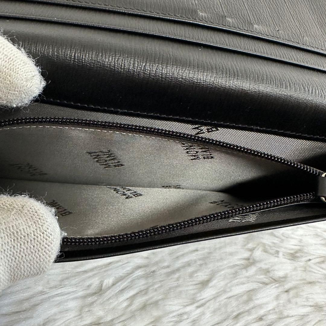 良品✨ モンブラン 財布 長財布 札入れ 小銭入れ ロングウォレット 黒 レザー
