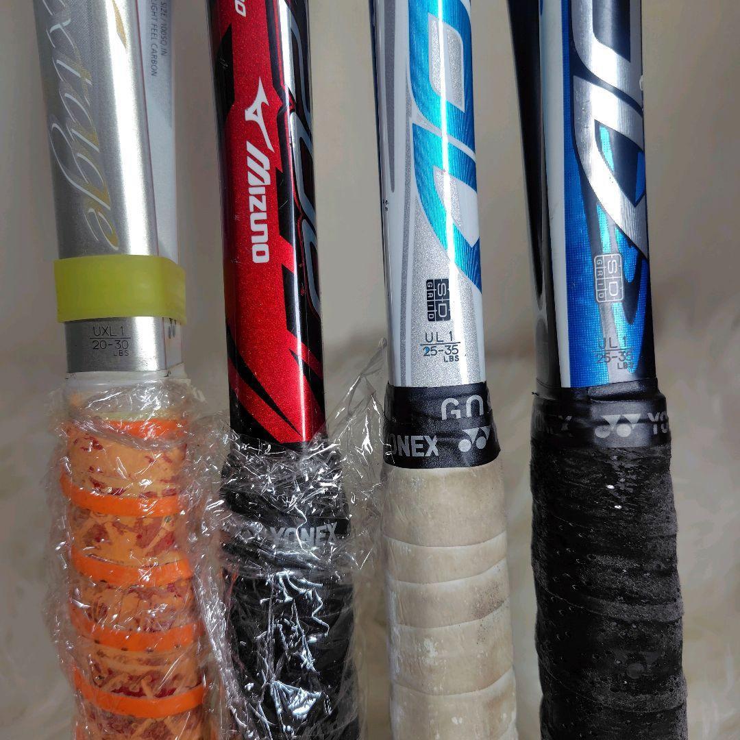 YONEX NEXIGA他　 軟式テニスラケット　4本セット　ヨネックス　ミズノ