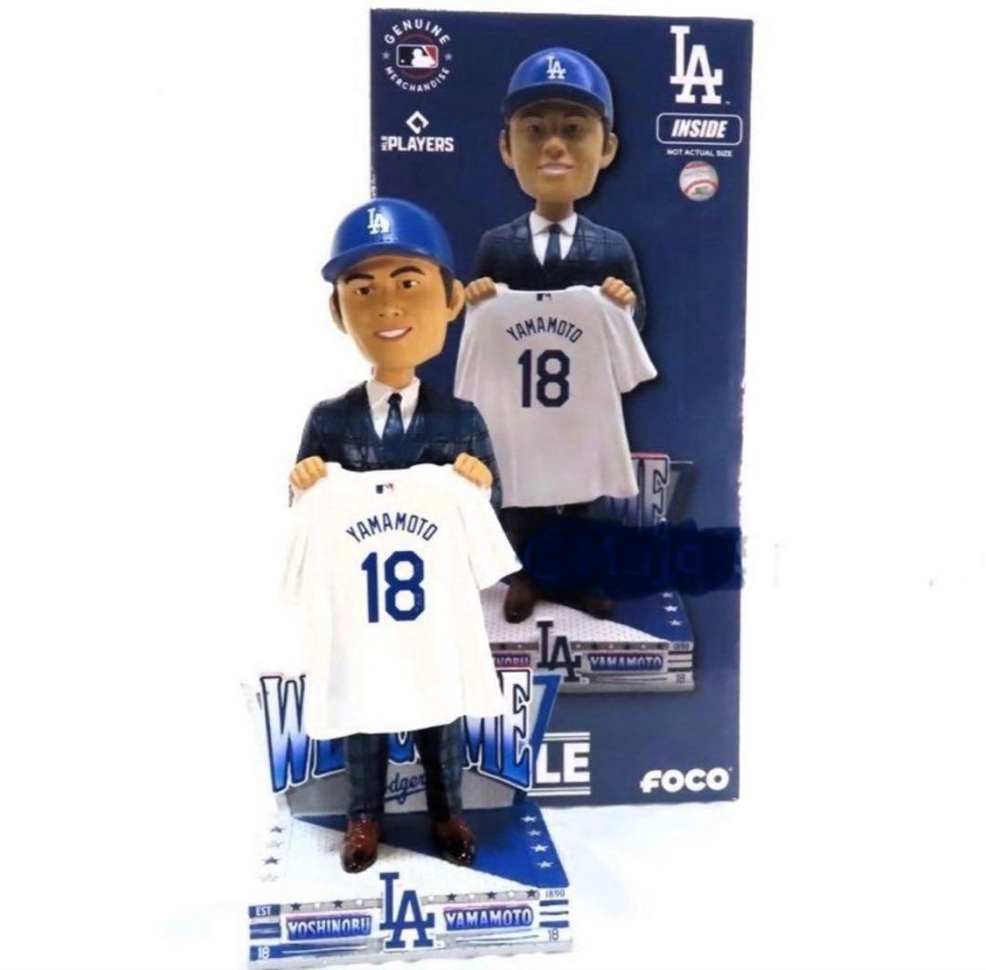 【新品】山本由伸 ドジャース 入団会見 ボブルヘッド