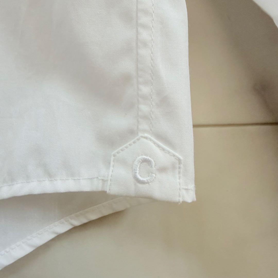 新品同様 タグ付き★CELINE エディ期 コットンドレスシャツ 44 ホワイト