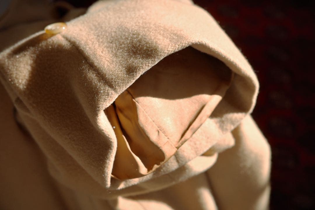 【希少】1980' Burberry サドルショルダーウールカシミアコート