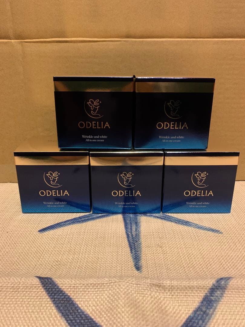 新品　ODELIA オディリア リンクル＆ホワイトオールインワンクリーム　5個