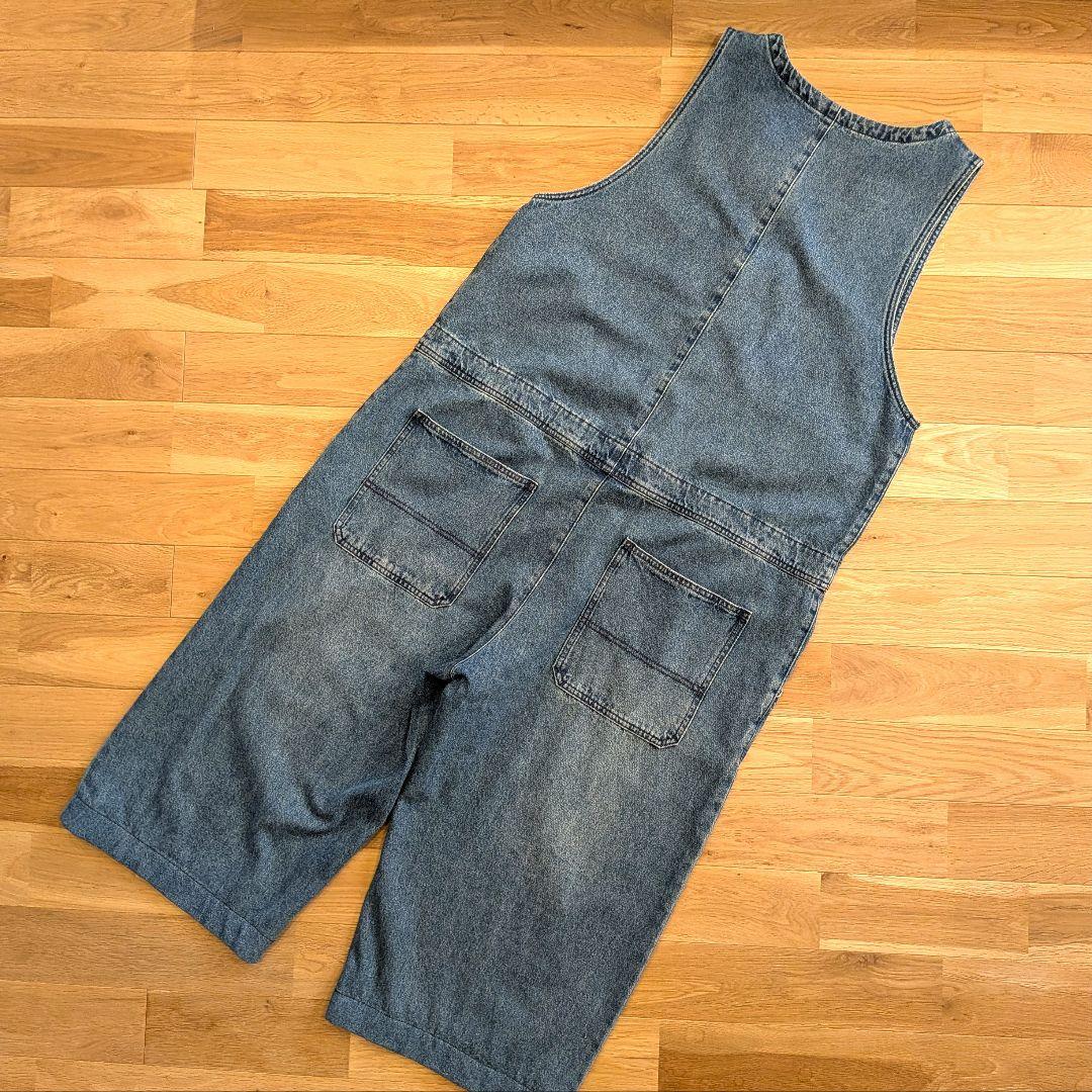 【低身長おすすめ訳あり】soulberry 　店長のデニムなサロペット　L