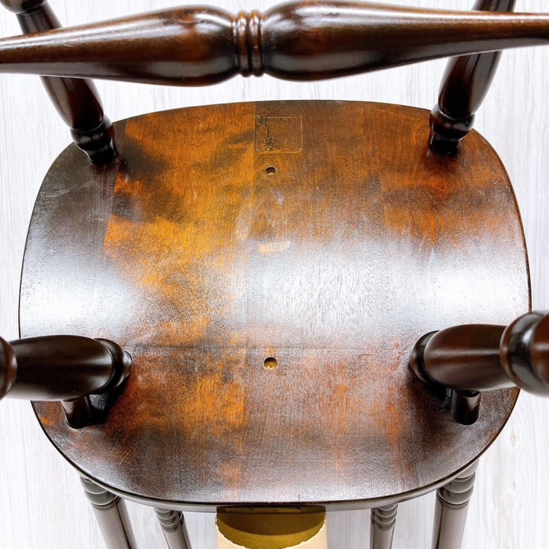 北海道民芸家具 ウィンザーチェア ダイニングチェア 椅子 いす イス④