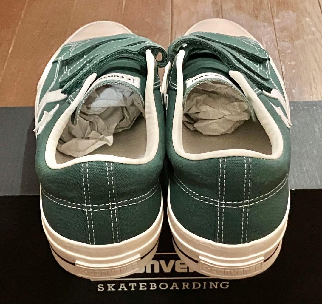 貴重 新品未使用 CONVERSE グリーン ベルクロシューズ 28センチ
