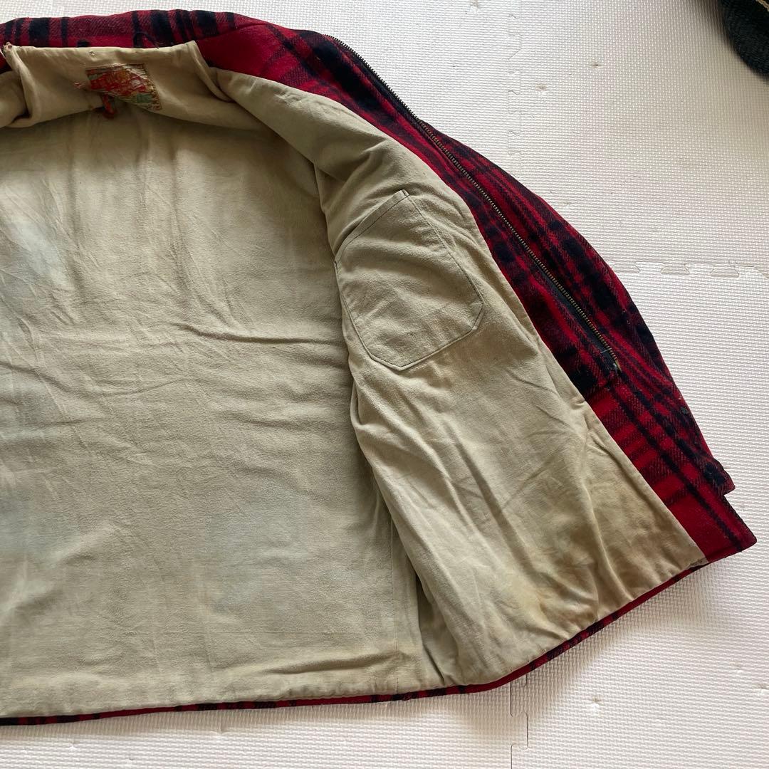 50'SWOOLENMILLS ウールマッキーノジャケットバッファローチェック