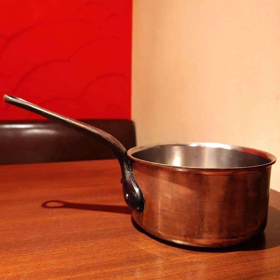 BOURGEAT 16 銅鍋　深型　片手鍋　直径約17cm　フランス　プロ