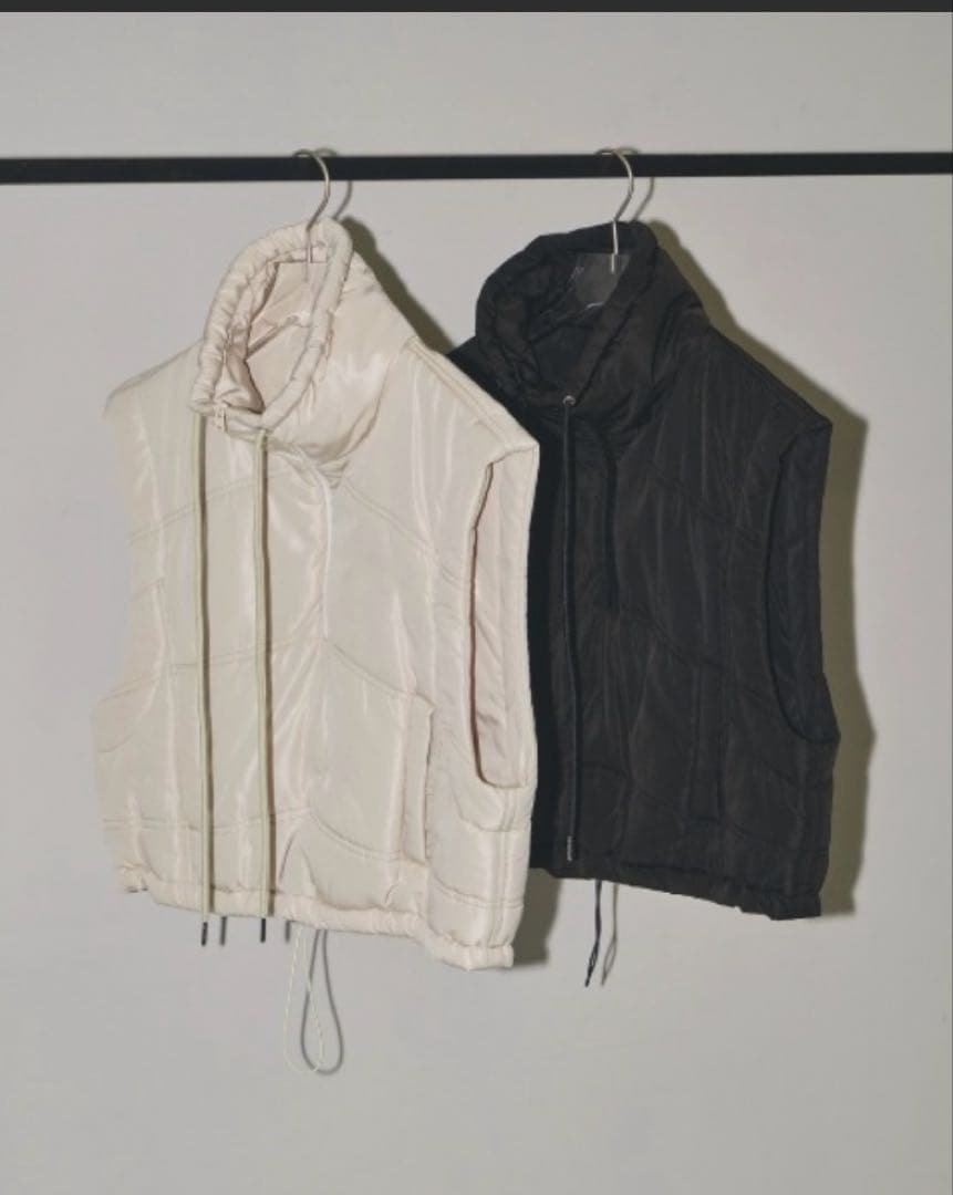 専用TODAYFUL キルティング ダウン ベスト 黒 36 トゥデイフル