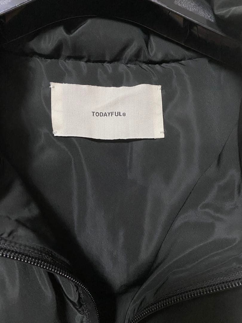 専用TODAYFUL キルティング ダウン ベスト 黒 36 トゥデイフル
