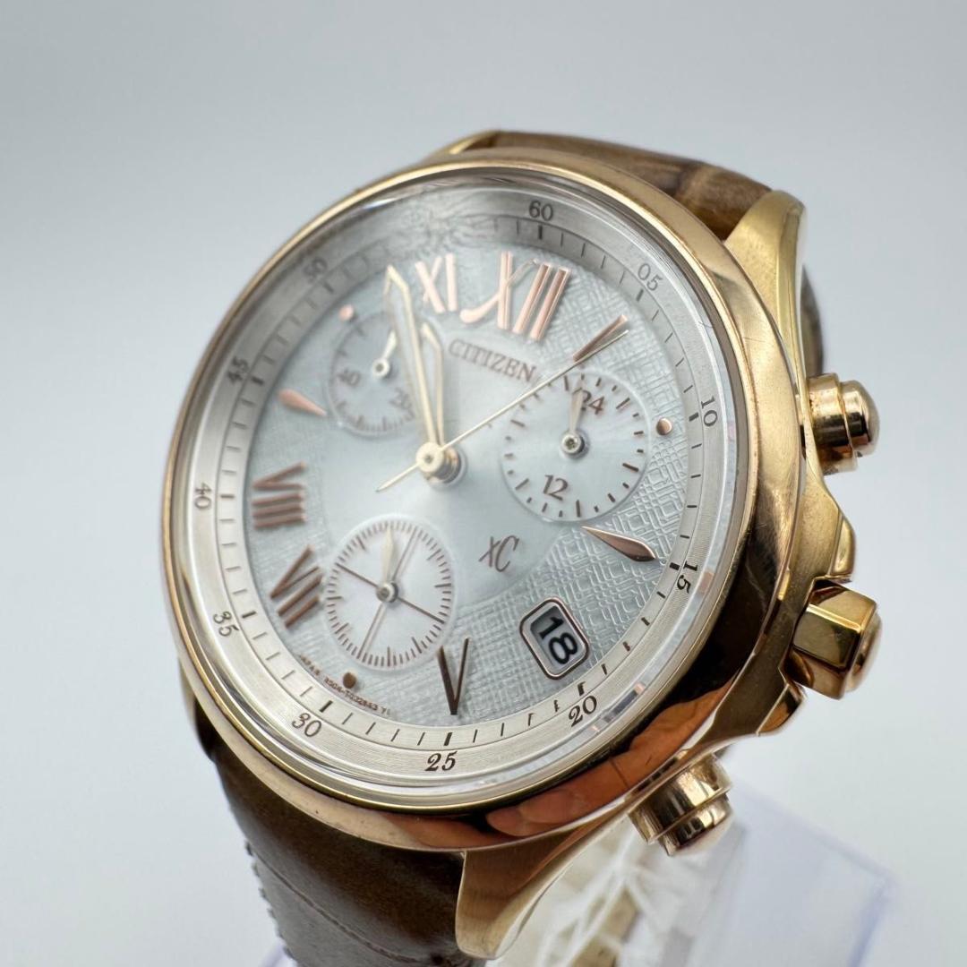 シチズン xC クロスシー レディース 腕時計 ソーラー ホワイト ゴールド