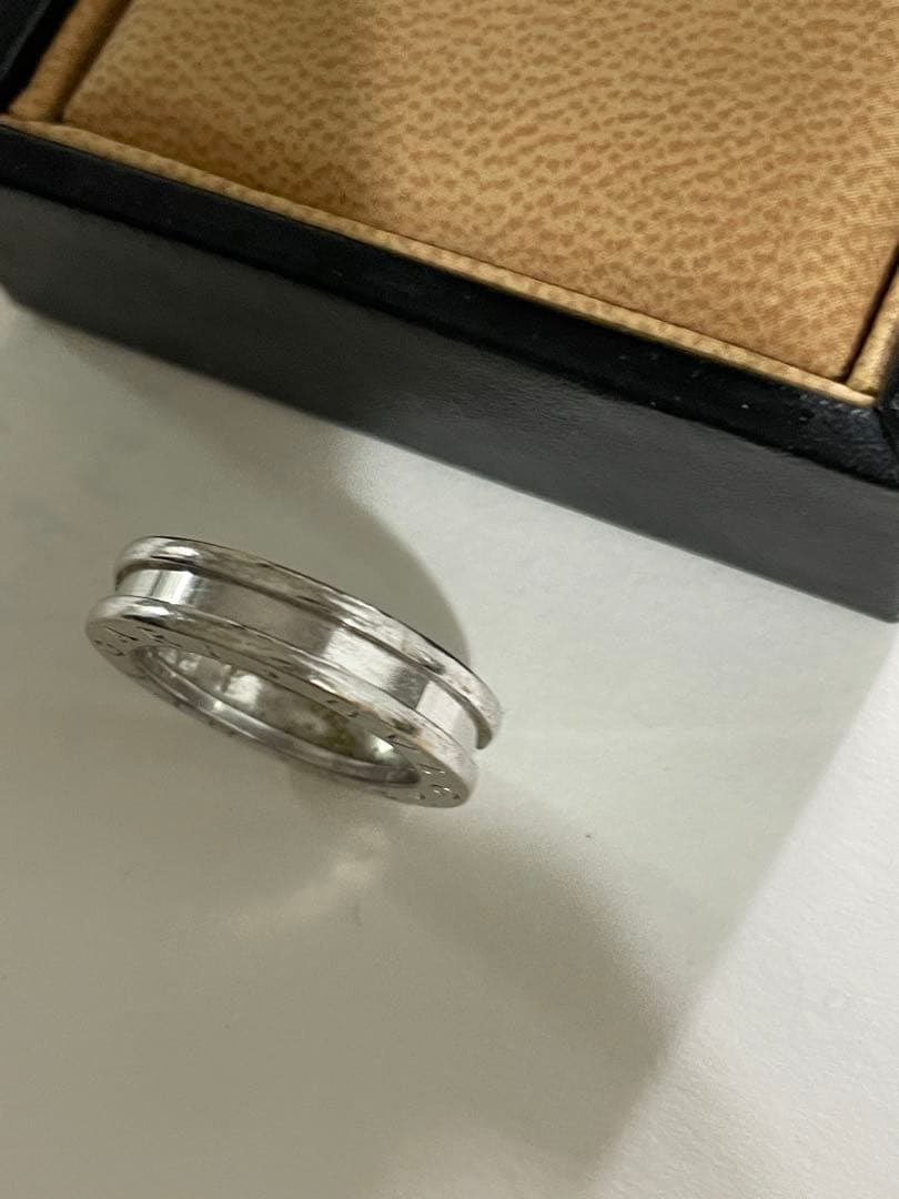 BVLGARI シルバー ロゴリング 専用ボックス付き