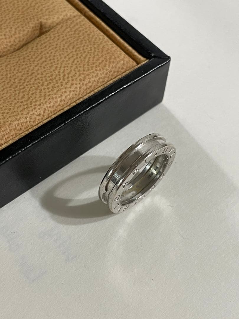 BVLGARI シルバー ロゴリング 専用ボックス付き