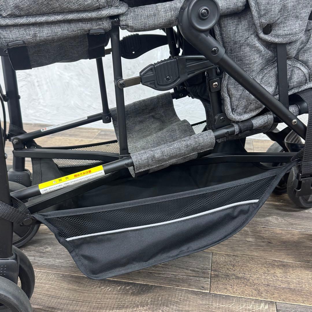 キンダーワゴン DUO シティHOPII 2人乗りベビーカー バギー