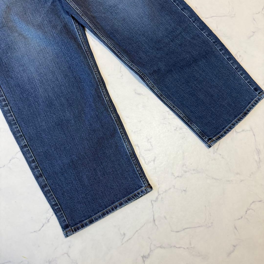 美品 RED CARD TOKYO カーブバギーデニム 23 ネイビー