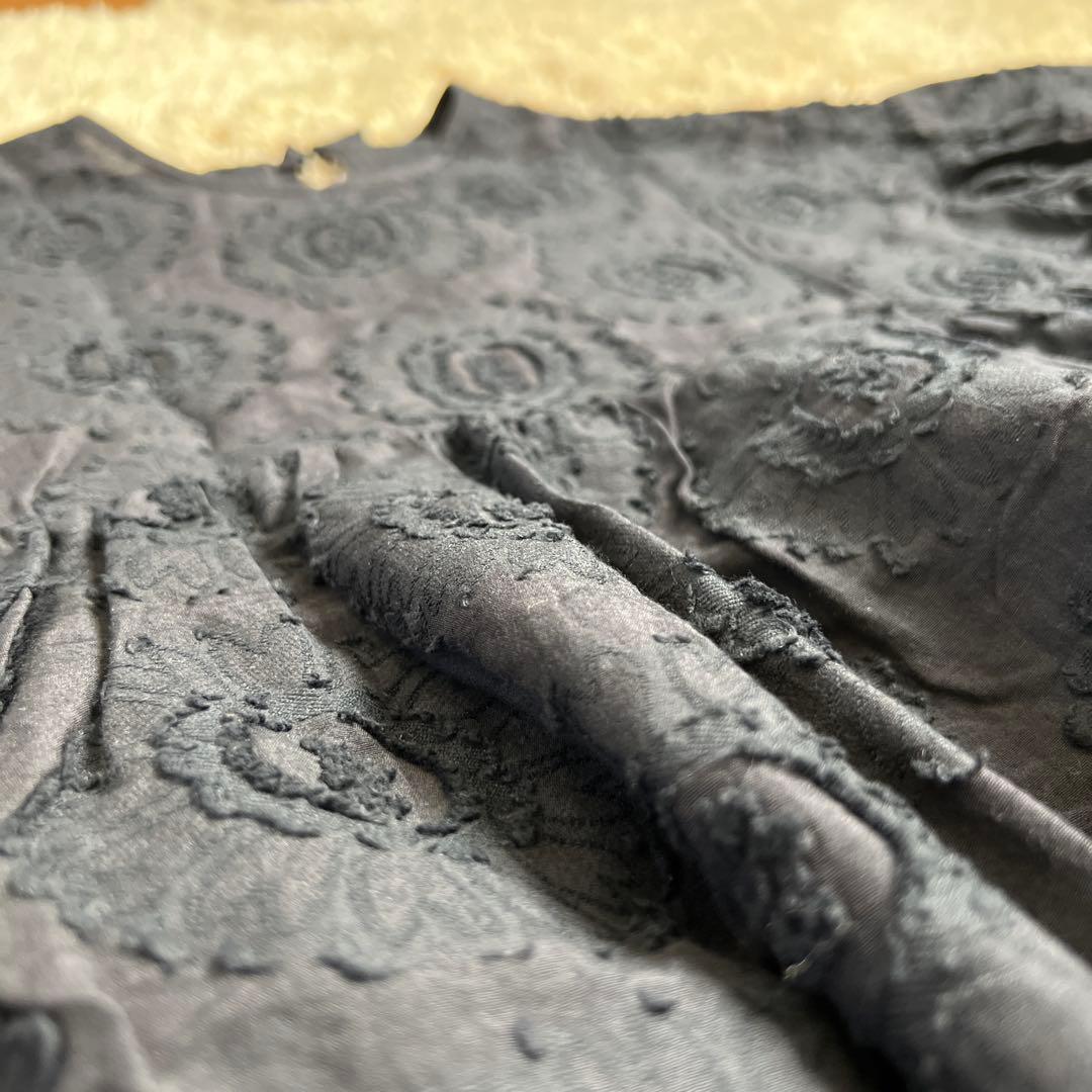 美品　トゥモローランド サンフラワージャカードラッフルスリーブブラウス