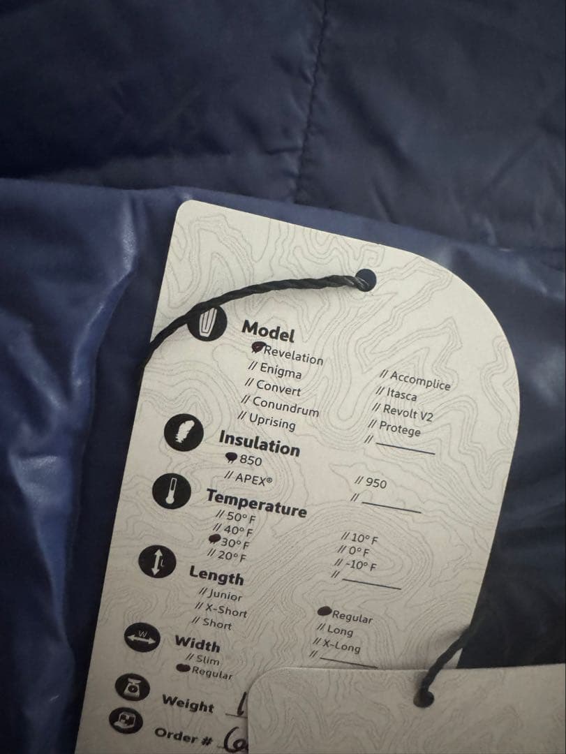 アウトドア寝具 ENLIGHTENED EQUIPMENT REVELATION