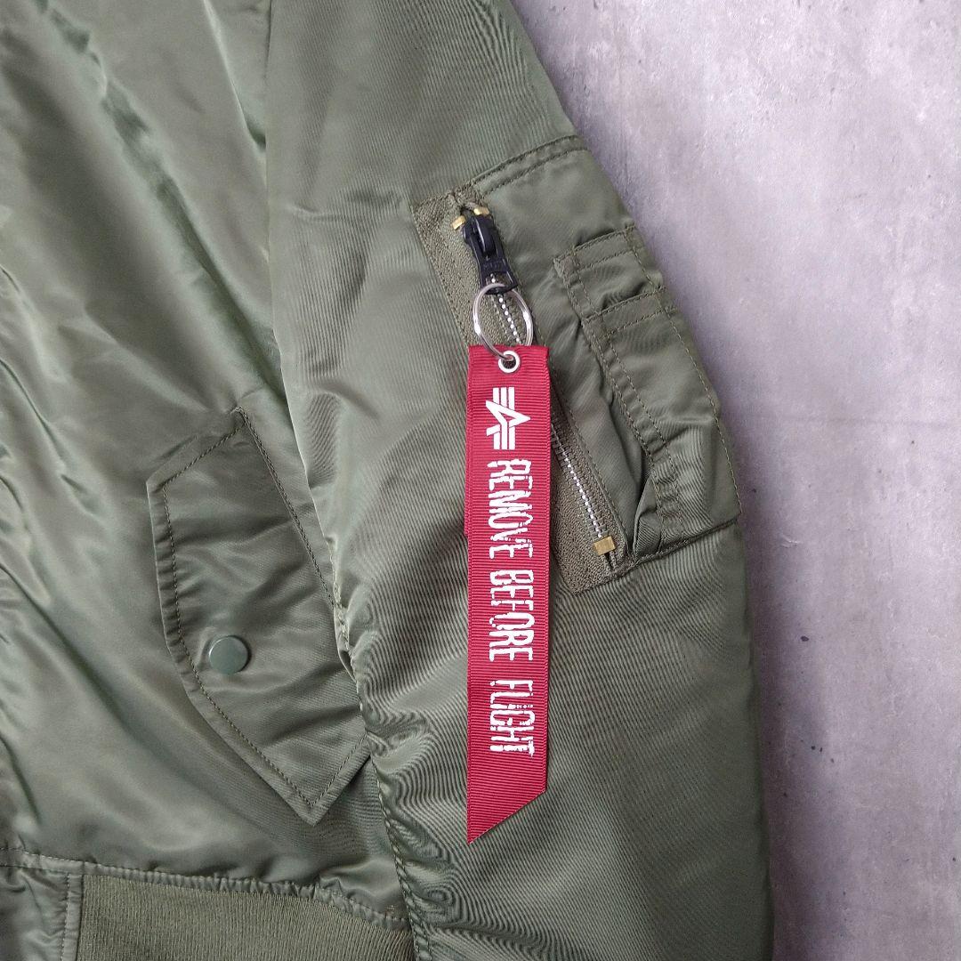 ✨美品 アルファインダストリーズ MA-1 フライトジャケット カーキ オレンジ