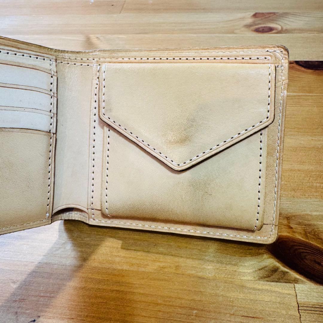 l*é様 エンダースキーマ 財布 half wallet 折り財布 ヌメ革 ナチ