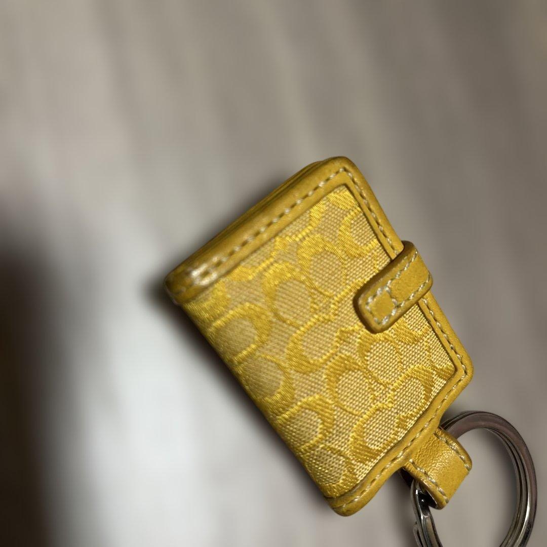Coach イエロー キーホルダー・キーリング