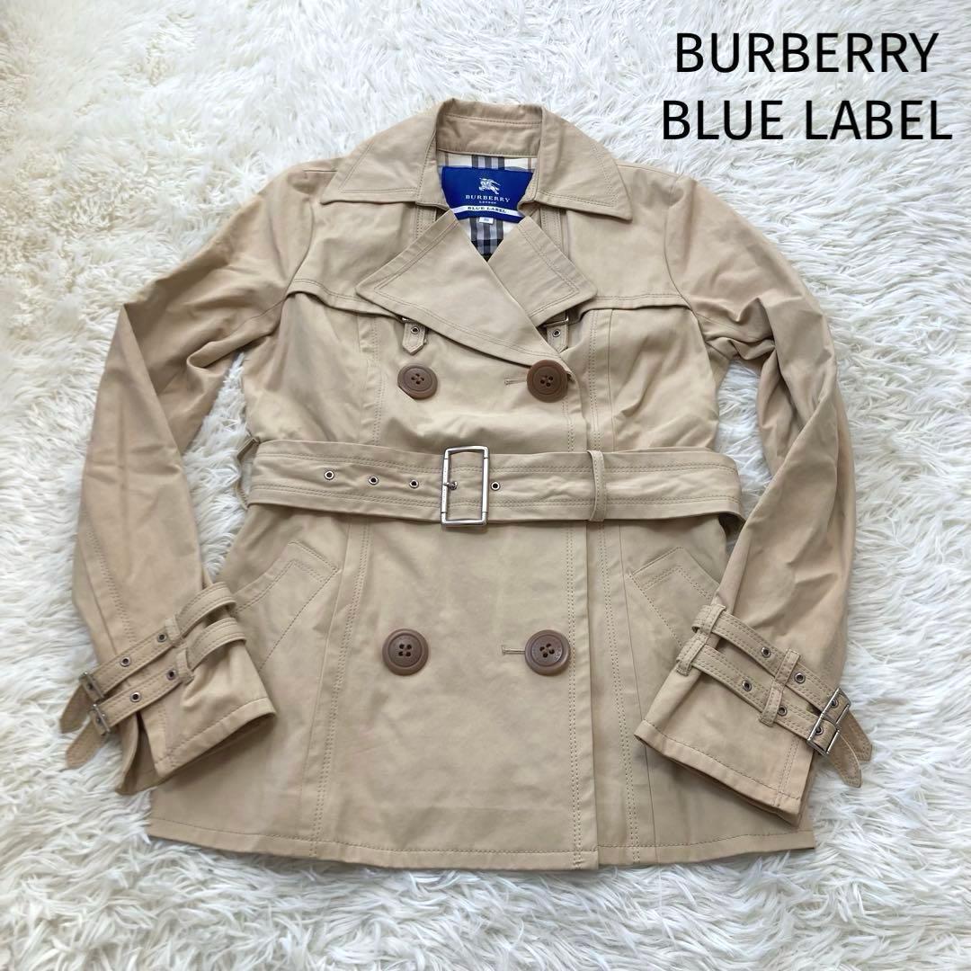ay.n 　バーバリーブルーレーベル　トレンチコート　ノバチェック