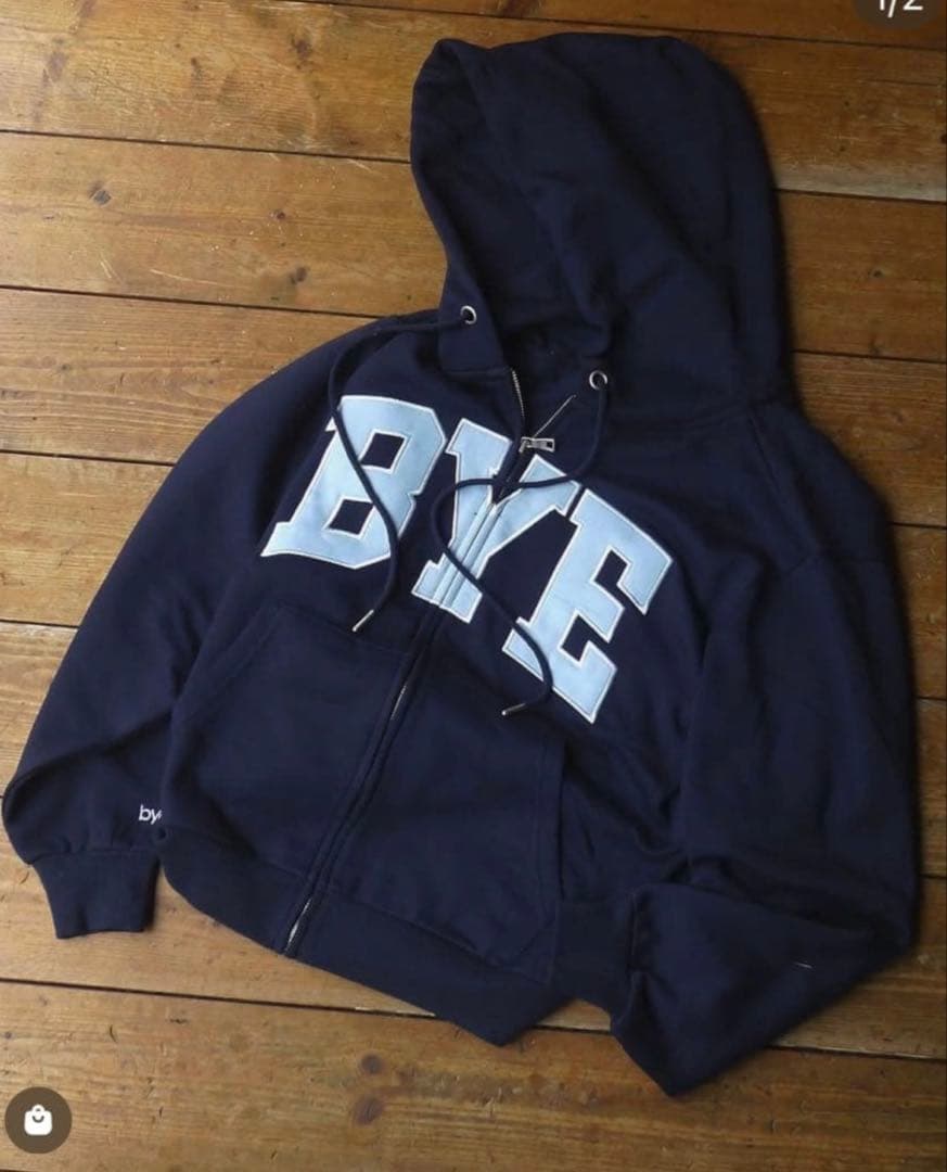 bye jeremy ジップパーカー