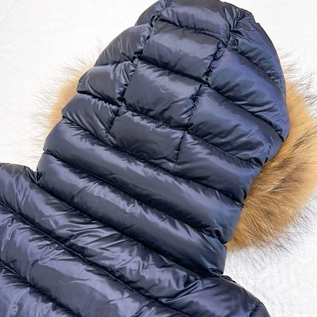 未使用級✨ ケープホーン CAPEHORN ファー付きダウンコート ネイビー