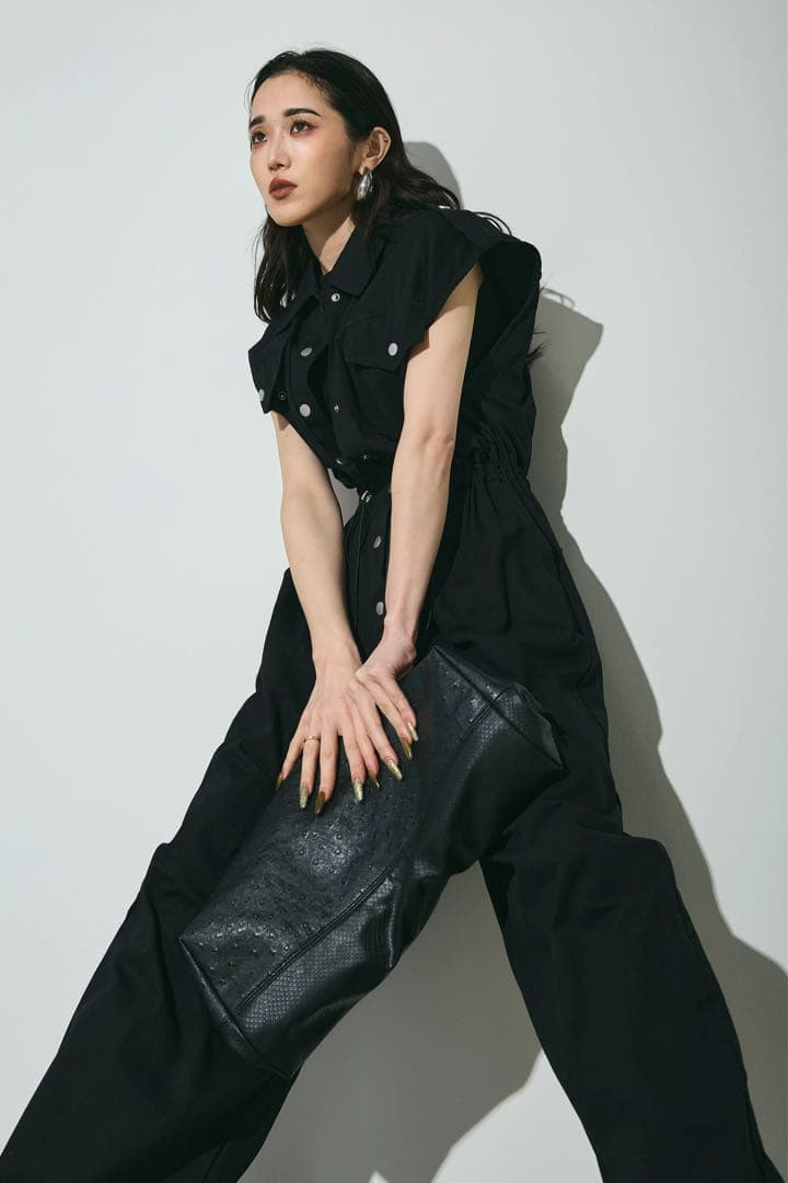 ⭐️andrea&co【AUBREY】⭐️完売ダブルポケットドロストオールインワン