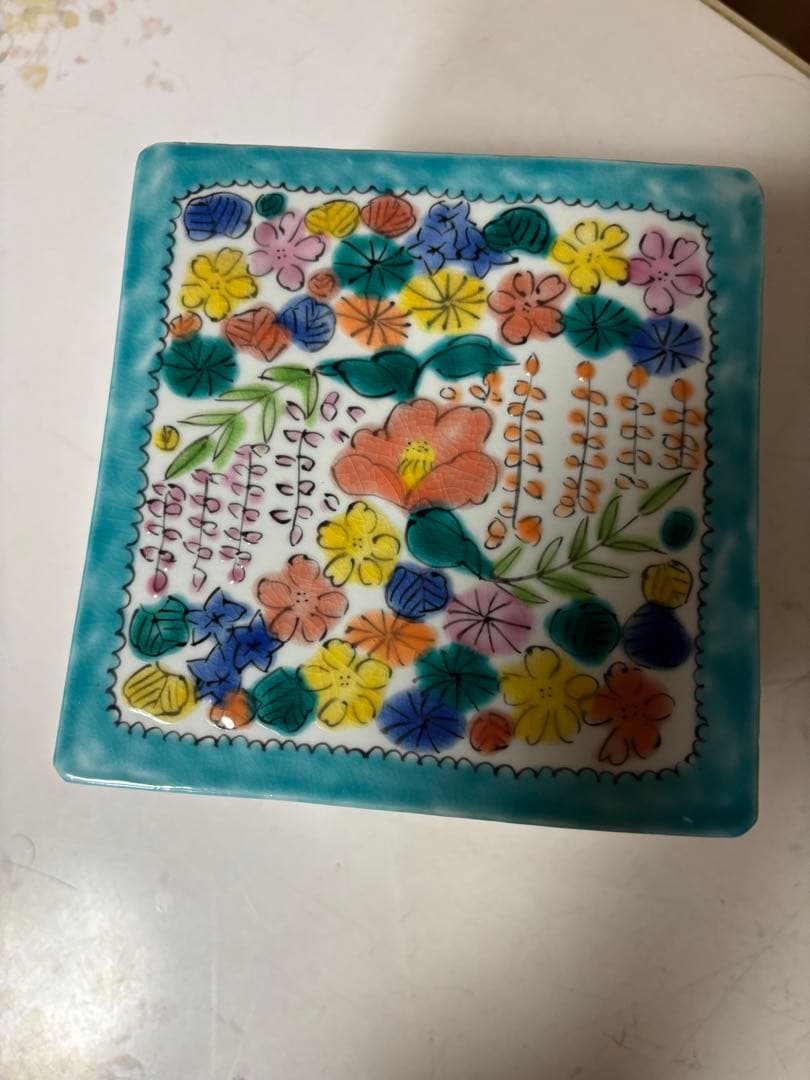 永井麻美子さん　九谷焼　二段重　新品