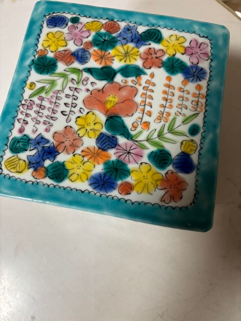 永井麻美子さん　九谷焼　二段重　新品