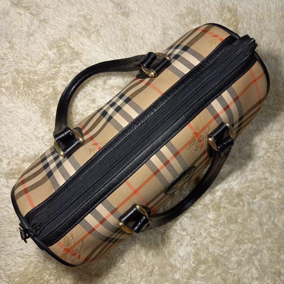 Burberrys　バーバリー　ノバチェック　ボストンバッグ　シャドーホースロゴ