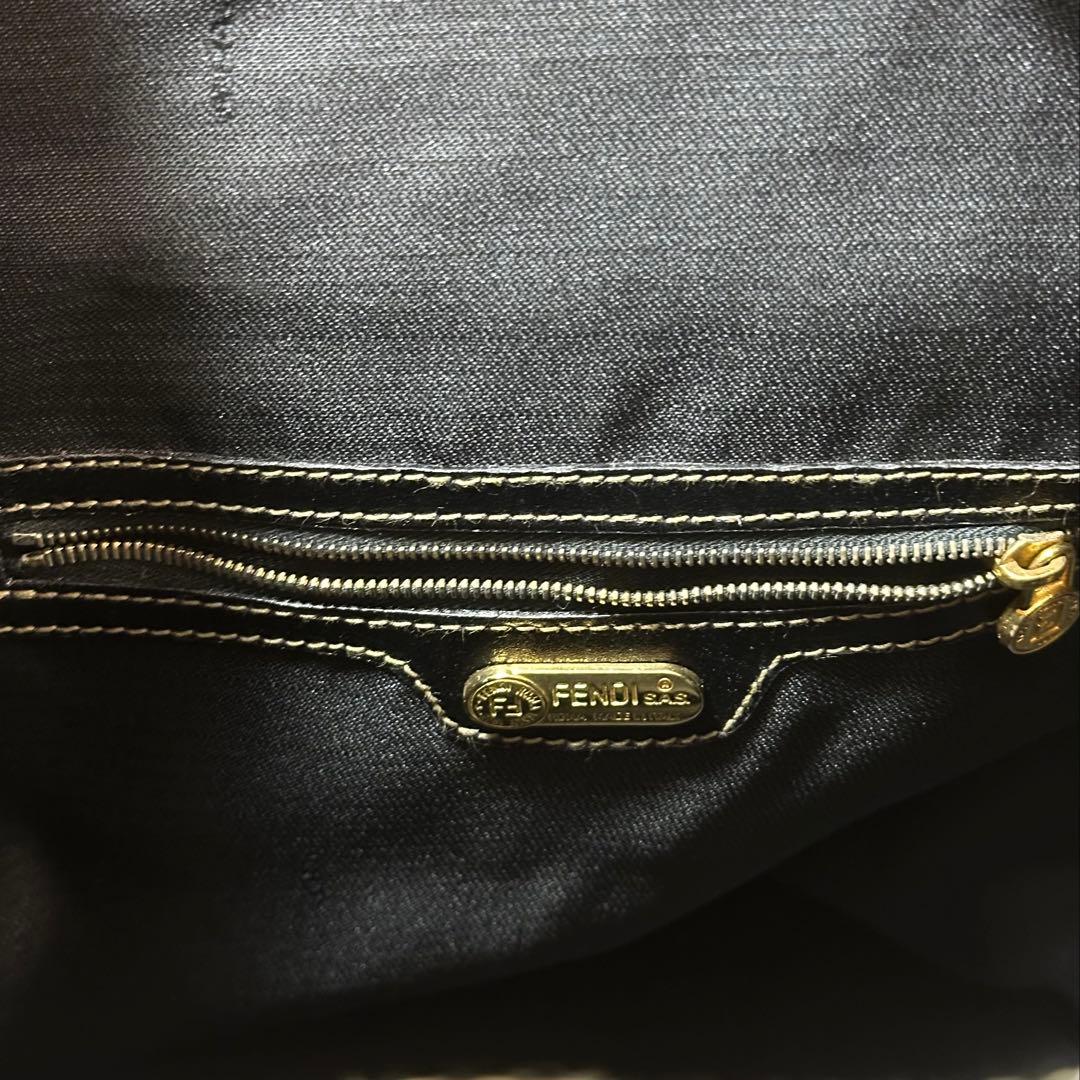 FENDI フェンディ　ペカン柄　リュック　PVC　巾着　バックパック
