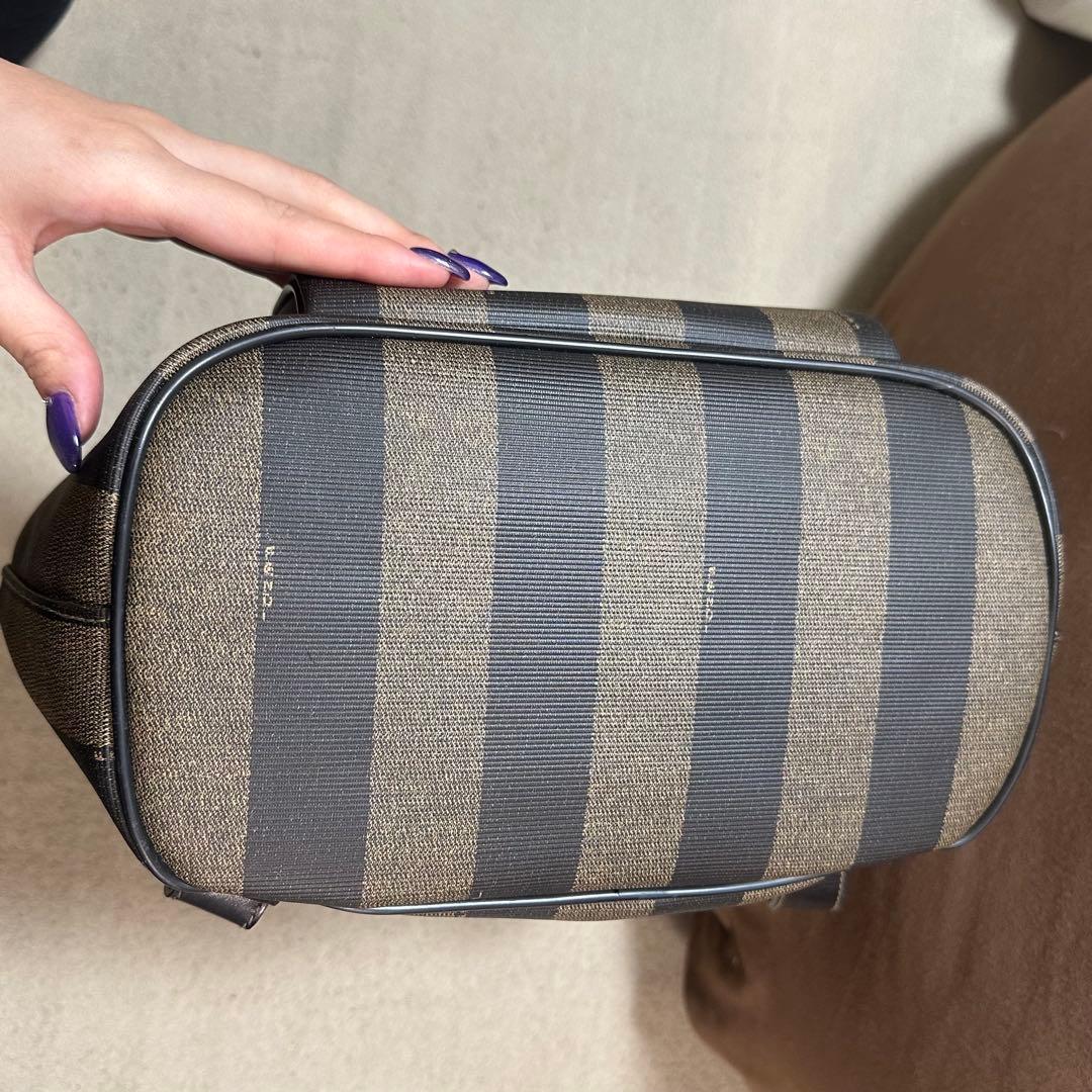 FENDI フェンディ　ペカン柄　リュック　PVC　巾着　バックパック
